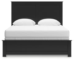 Maribel Black Queen Panel Bed and Dresser - Ornate Home