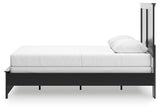Maribel Black Queen Panel Bed and Dresser - Ornate Home