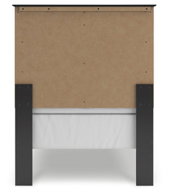 Maribel Black Twin Panel Bed, Dresser and Mirror - Ornate Home