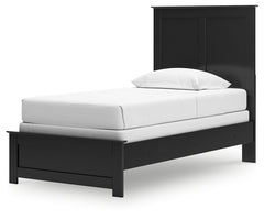 Maribel Black Twin Panel Bed, Dresser, Mirror and Nightstand - Ornate Home