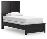 Maribel Black Twin Panel Bed, Dresser and Mirror (Online Special Price) - Ornate Home