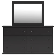 Maribel Full Panel Bed, Dresser, Mirror and Nightstand - Ornate Home
