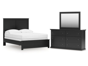 Maribel Full Panel Bed, Dresser and Mirror Set - Ornate Home