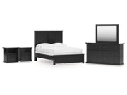 Maribel Full Panel Bed with Dresser, Mirror and 2 Nightstands (Online Special Price) - Ornate Home