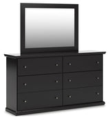 Maribel Full Panel Bed with Dresser, Mirror and 2 Nightstands (Online Special Price) - Ornate Home