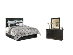 Maribel King/California King Panel Headboard, Dresser and Mirror - Ornate Home