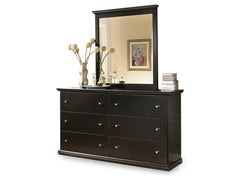 Maribel King/California King Panel Headboard, Dresser and Mirror - Ornate Home