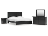 Maribel King Panel Bed, Dresser, Mirror and Nightstand (Online Special Price) - Ornate Home