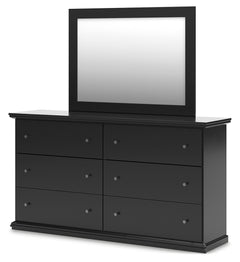 Maribel King Panel Bed, Dresser, Mirror and Nightstand - Ornate Home