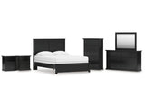 Maribel Queen Panel Bed, Dresser, Mirror, Chest and 2 Nightstands (Online Special Price) - Ornate Home