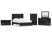 Maribel Queen Panel Bed, Dresser, Mirror, Chest and 2 Nightstands (Online Special Price) - Ornate Home