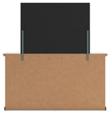 Maribel Queen Panel Bed, Dresser, Mirror, Chest and 2 Nightstands - Ornate Home