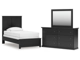 Maribel Twin Panel Bed, Dresser and Mirror (Online Special Price) - Ornate Home