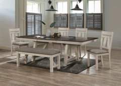 Maribelle Chalk & Gray Dining Room Table - Ornate Home