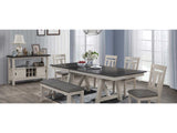 Maribelle Chalk & Gray Extendable Dining Room Sets - Ornate Home