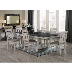 Maribelle Chalk/Gray Extendable Dining Room Sets - Ornate Home