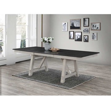 Maribelle Chalk/Gray Extendable Dining Room Sets - Ornate Home