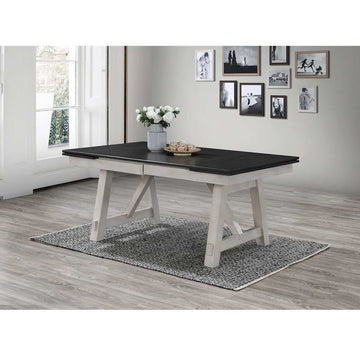 Maribelle Chalk/Gray Extendable Dining Room Sets - Ornate Home