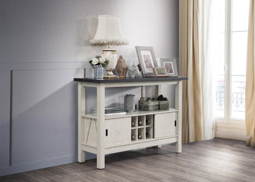 Maribelle Chalk/Gray Extendable Dining Room Sets - Ornate Home