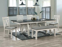 Maribelle Chalk & Warm Gray Bench - Ornate Home