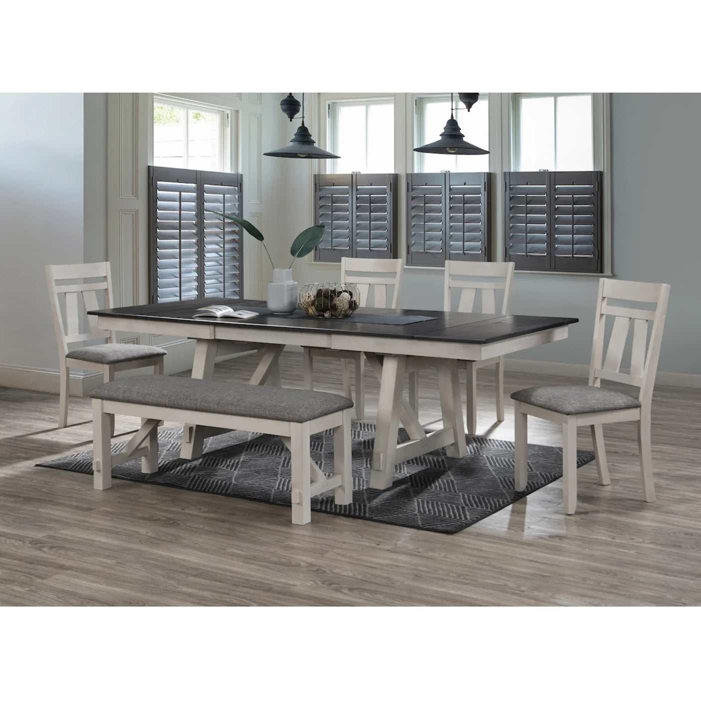 Maribelle Chalk & Warm Gray Side Chair - Ornate Home