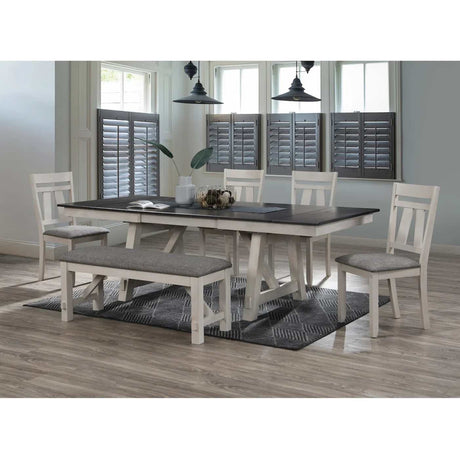 Maribelle Chalk & Warm Gray Side Chair (Set of 2) - Ornate Home