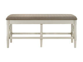 Maribelle Gray/Khaki Counter Height Bench - Ornate Home
