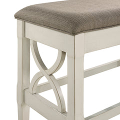 Maribelle Gray/Khaki Counter Height Bench - Ornate Home