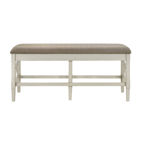 Maribelle Gray/Khaki Counter Height Bench - Ornate Home