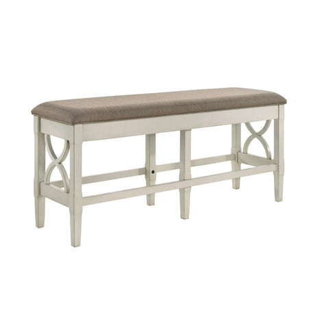 Maribelle Gray/Khaki Counter Height Bench - Ornate Home