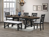 Maribelle Wheat/Charcoal Dining Set - Ornate Home