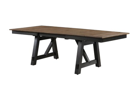 Maribelle Wheat/Charcoal Extendable Dining Table - Ornate Home