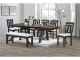 Maribelle Wheat/Charcoal Dining Set - Ornate Home