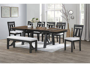 Maribelle Wheat/Charcoal Dining Set - Ornate Home