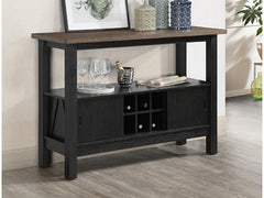 Maribelle Wheat Charcoal Server - Ornate Home