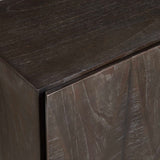 Marico Brass/Woodtone 2 Door Mindi Cabinet - Ornate Home