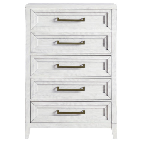 Marielle Distressed White Chest - Ornate Home