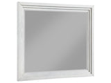 Marielle Distressed White Dresser Mirror - Ornate Home