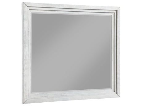 Marielle Distressed White Dresser Mirror - Ornate Home