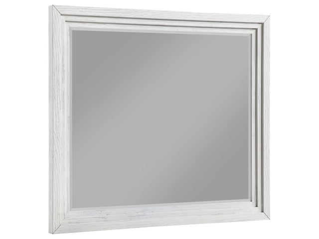 Marielle Distressed White Dresser Mirror - Ornate Home