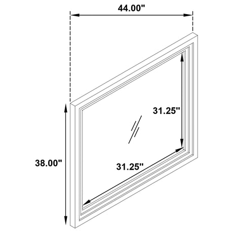 Marielle Distressed White Dresser Mirror - Ornate Home