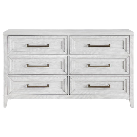 Marielle Distressed White Dresser - Ornate Home