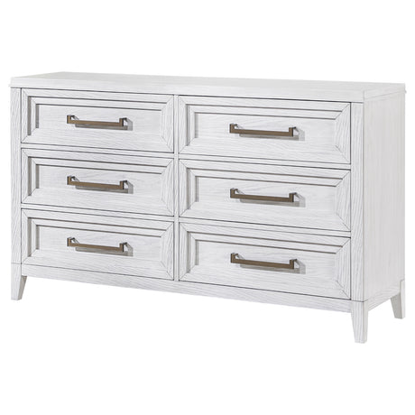 Marielle Distressed White Dresser - Ornate Home