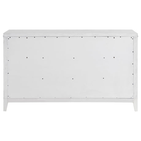 Marielle Distressed White Dresser - Ornate Home