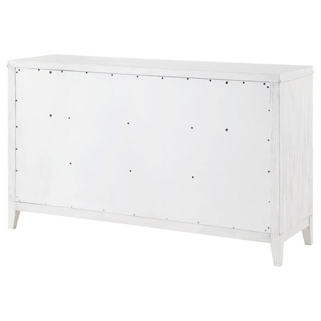 Marielle Distressed White Dresser - Ornate Home