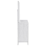 Marielle Distressed White Dresser and Mirror - Ornate Home