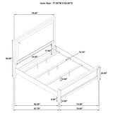 Marielle Distressed White Eastern King Panel Bed - Ornate Home