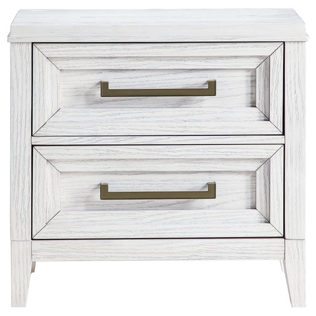 Marielle Distressed White Nightstand - Ornate Home