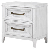 Marielle Distressed White Nightstand - Ornate Home
