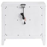 Marielle Distressed White Nightstand - Ornate Home
